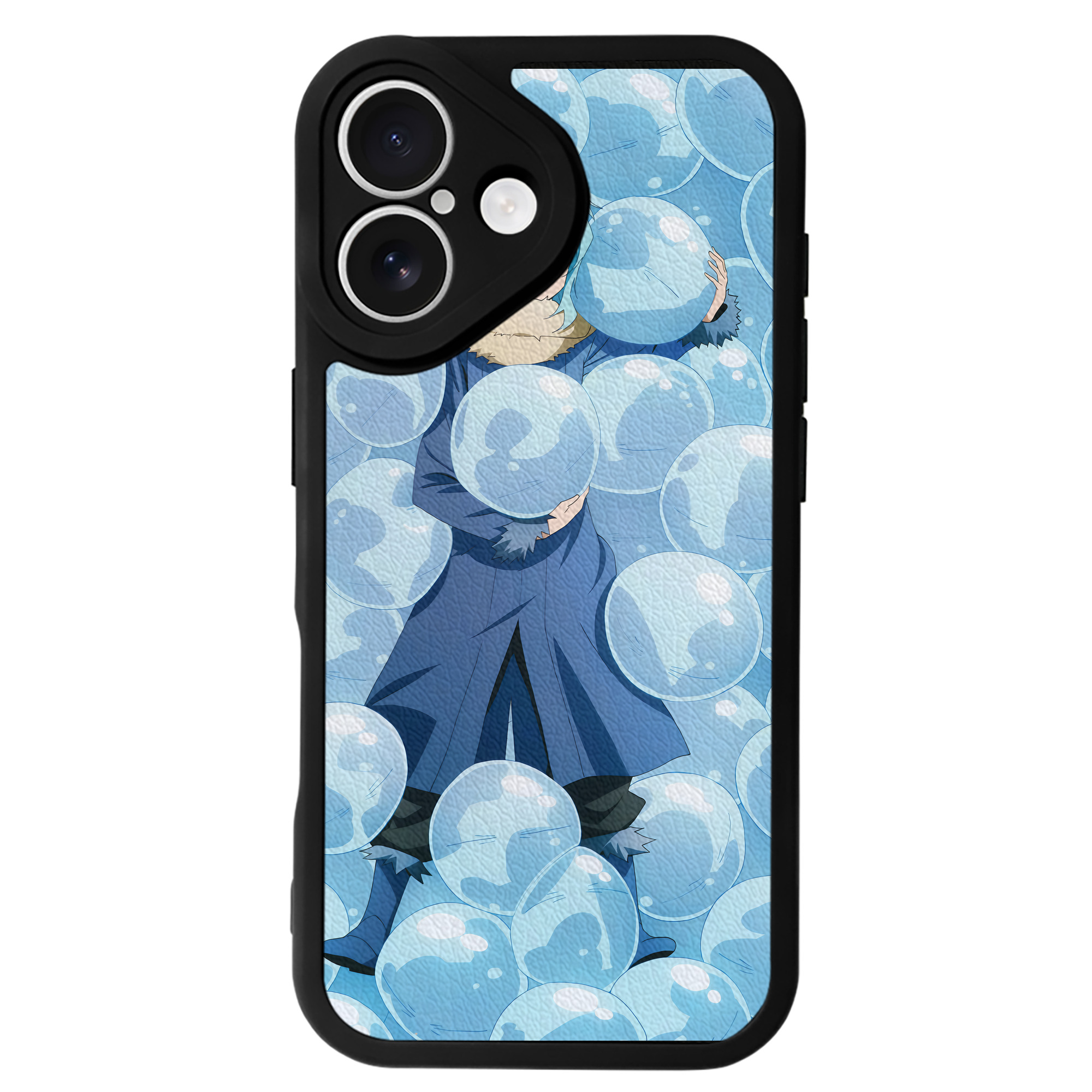 （画像用） 転スラ Regarding Reincarnated to Slime 【iPhone 16シリーズ対応】シリコンスマホケース（レザー調） 材質：シリコン